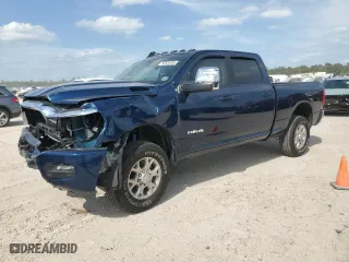 2024 Ram 2500 Laramie with VIN 3C6UR5FJ3RG351408, listed as a Copart auction lot 52625585 with 6,191 mi miles and Salvage Title. Bid and sale history available at carsss.com. Image 1.