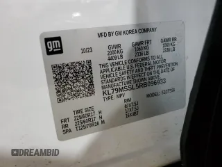 2024 Chevrolet TrailBlazer ACTIV with VIN KL79MSSL5RB096933, listed as a Copart auction lot 51236745 with Not Provided miles and Salvage Title. Bid and sale history available at DreamBid. Image 13.