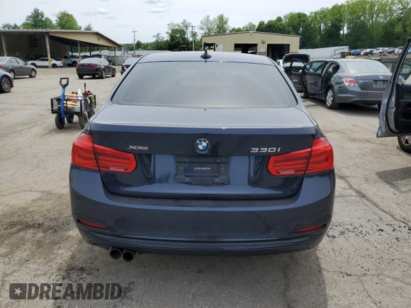 2017 BMW 3 Series 330i xDrive with VIN WBA8D9G31HNU65104, listed as a Copart auction lot 58523515 with 54,856 mi miles and Salvage title. Bid and sale history available at DreamBid. Image 6.