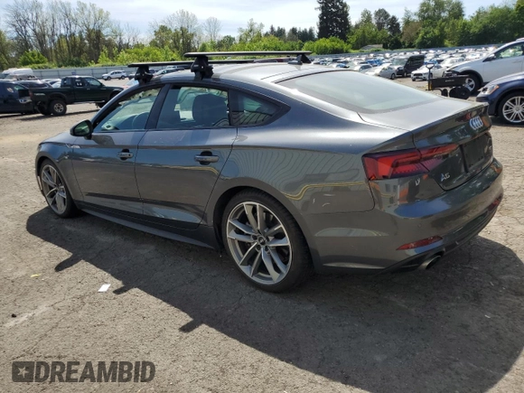 2019 Audi A5 Sportback Premium Plus с VIN WAUENCF57KA034264, выставлен на аукционе Copart как лот 55860055 с пробегом 24 803 миль миль и Списание • Salvage title. История ставок и продаж доступна на DreamBid. Изображение 2.