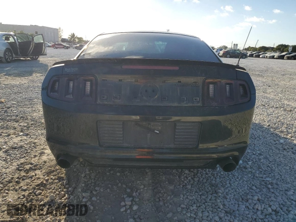 2014 Ford Mustang V6 with VIN 1ZVBP8AM2E5230831, listed as a Copart auction lot 45585315 with 156,753 mi miles and Salvage Title. Bid and sale history available at carsss.com. Image 6.