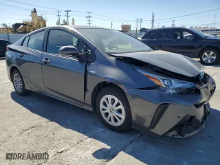 2021 Toyota Prius L Eco with VIN JTDKAMFU7M3134645, listed as a Copart auction lot 46712155 with 44,596 mi miles and Salvage Title. Bid and sale history available at carsss.com. Image 4.