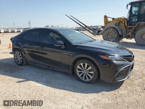 2023 Toyota Camry SE with VIN 4T1G11AK3PU077493, listed as a Copart auction lot 47218195 with 53,692 mi miles and Salvage Title. Bid and sale history available at DreamBid. Image 4.