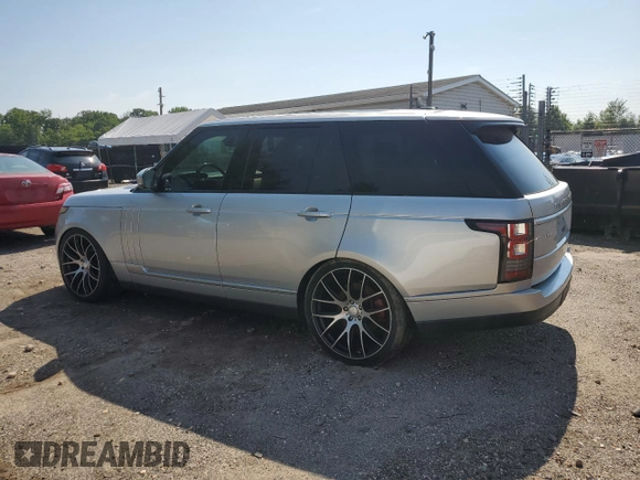 2014 Land Rover Range Rover HSE with VIN SALGS2WF1EA164710, listed as a Copart auction lot 62703505 with 138,163 mi miles and Salvage title. Bid and sale history available at DreamBid. Image 2.