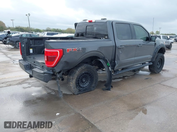 2021 Ford F-150 XL with VIN 1FTFW1EDXMFC59379, listed as a IAAI auction lot 41726978 with 37,188 mi miles. Bid and sale history available at carsss.com. Image 4.