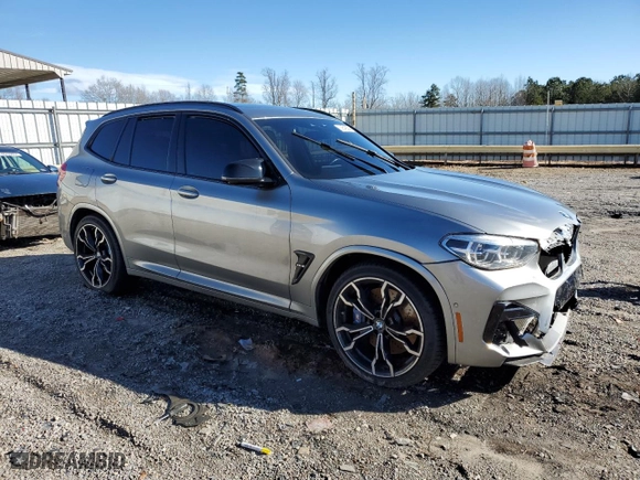 2020 BMW X3 M Competition with VIN 5YMTS0C09L9B09814, listed as a Copart auction lot 39846534 with 0 mi miles. Bid and sale history available at carsss.com. Image 4.