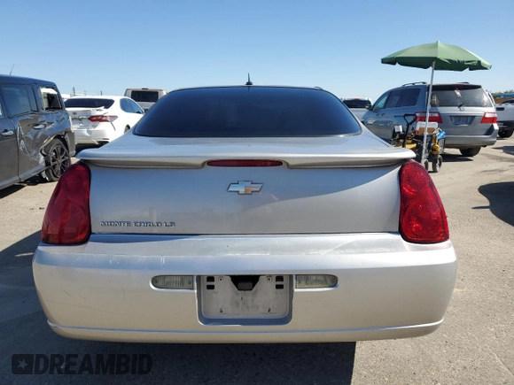2007 Chevrolet Monte Carlo with VIN 2G1WJ15N179367323, listed as a Copart auction lot 64090115 with 147,551 mi miles and Salvage title. Bid and sale history available at DreamBid. Image 6.
