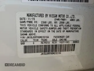 2016 Infiniti QX50 with VIN JN1BJ0RPXGM232164, listed as a Copart auction lot 48797335 with 70,997 mi miles and Salvage Title. Bid and sale history available at carsss.com. Image 14.