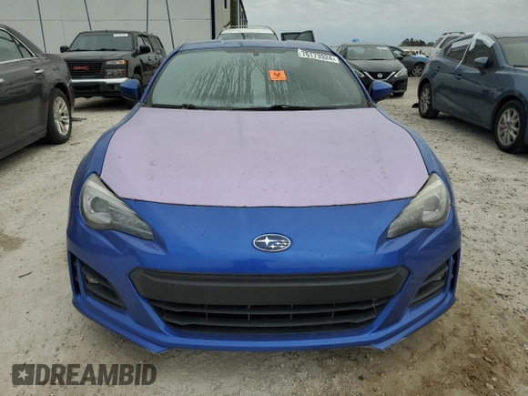2017 Subaru BRZ Limited with VIN JF1ZCAC14H8600791, listed as a Copart auction lot 76173924 with 0 mi miles and Salvage Title. Bid and sale history available at carsss.com. Image 5.