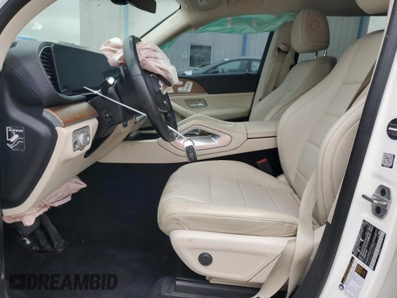 2022 Mercedes-Benz GLS 450 with VIN 4JGFF5KE7NA630075, listed as a Copart auction lot 53531905 with 69,086 mi miles and Salvage title. Bid and sale history available at DreamBid. Image 7.