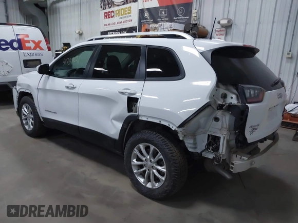 2020 Jeep Cherokee Latitude with VIN 1C4PJMCB5LD543499, listed as a IAAI auction lot 41738021 with 62,309 mi miles. Bid and sale history available at carsss.com. Image 3.