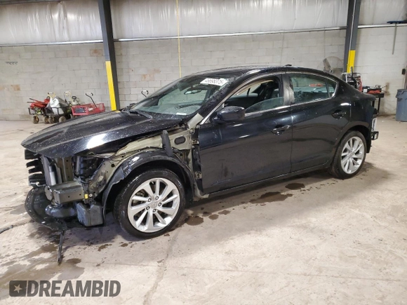2019 Acura ILX w/Premium Pkg with VIN 19UDE2F71KA015091, listed as a Copart auction lot 46698375 with 0 mi miles and Salvage Title. Bid and sale history available at carsss.com. Image 1.