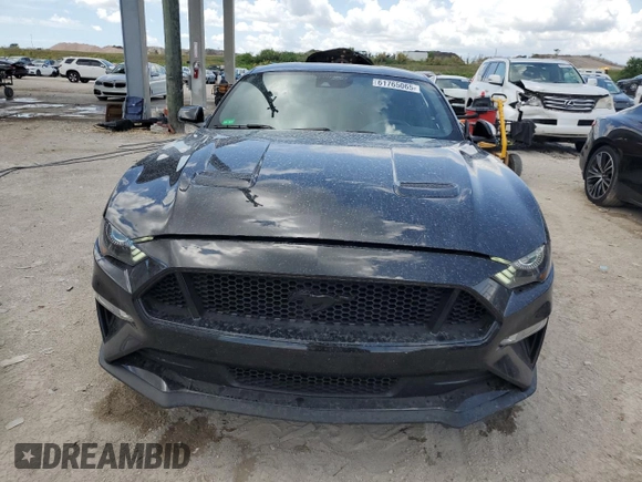 2021 Ford Mustang GT with VIN 1FA6P8CFXM5147543, listed as a Copart auction lot 61765065 with 36,825 mi miles and Salvage title. Bid and sale history available at DreamBid. Image 5.