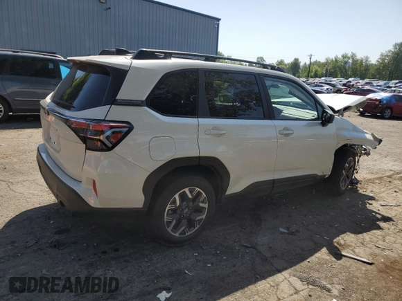 2025 Subaru Forester Premium with VIN JF2SLDBC0SH500311, listed as a Copart auction lot 55269395 with 508 mi miles and Salvage title. Bid and sale history available at DreamBid. Image 3.