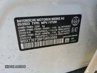 2023 BMW X1 xDrive28i z VIN WBX73EF08P5W93989, wystawiony jako Copart lot #51794235 z przebiegiem 43 271 mil mil oraz Czysty tytuł • Clean title. Historia ofert i sprzedaży dostępna na DreamBid. Obrazek 14.