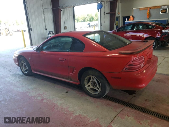 1995 Ford Mustang with VIN 1FALP4041SF254079, listed as a Copart auction lot 82995564 with 164,668 mi miles and Non Repairable. Bid and sale history available at carsss.com. Image 2.