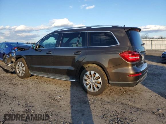 2017 Mercedes-Benz GLS 450 with VIN 4JGDF6EE1HA881266, listed as a Copart auction lot 42690564 with 104,961 mi miles and . Bid and sale history available at DreamBid. Image 2.