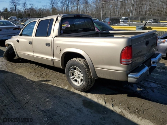2004 Dodge Dakota SLT with VIN 1D7HL48N64S780605, listed as a Copart auction lot 88696215 with 110,150 mi miles and Salvage Title. Bid and sale history available at carsss.com. Image 2.
