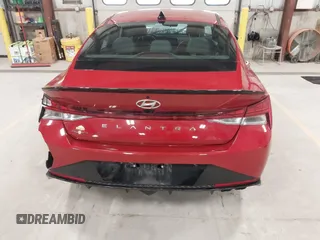 2023 Hyundai Elantra N Line z VIN KMHLR4AF1PU433094, wystawiony jako IAAI lot #41963748 z przebiegiem 25 685 mil mil oraz . Historia ofert i sprzedaży dostępna na DreamBid. Obrazek 17.