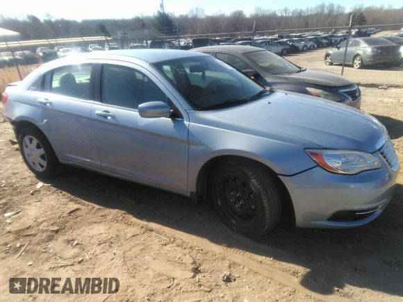 2014 Chrysler 200 LX with VIN 1C3CCBAGXEN178668, listed as a IAAI auction lot 41654042 with 41,976 mi miles and . Bid and sale history available at carsss.com. Image 1.