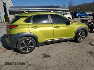 2019 Hyundai Kona Ultimate with VIN KM8K5CA56KU237041, listed as a Copart auction lot 45954795 with 0 mi miles and Salvage Title. Bid and sale history available at carsss.com. Image 3.