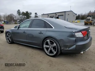 2013 Audi S8 with VIN WAUD2AFD4DN028188, listed as a Copart auction lot 47768235 with 167,382 mi miles and Clean Title. Bid and sale history available at carsss.com. Image 2.