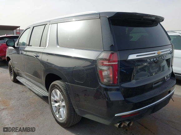2023 Chevrolet Suburban Premier with VIN 1GNSCFKD2PR520037, listed as a IAAI auction lot 41745388 with 44,143 mi miles. Bid and sale history available at carsss.com. Image 3.
