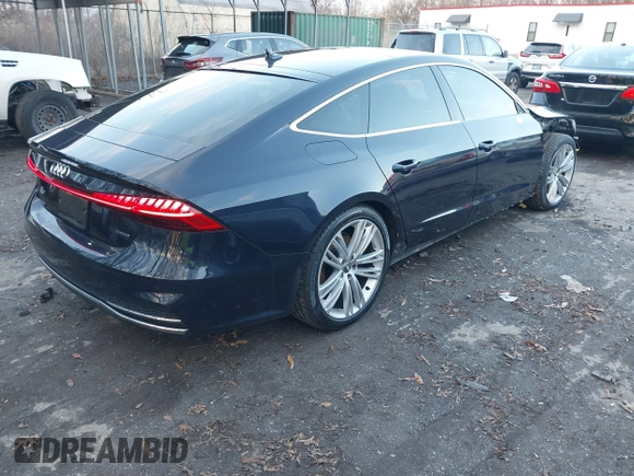 2019 Audi A7 Prestige with VIN WAUV2AF29KN062868, listed as a IAAI auction lot 41223113 with 63,850 mi miles. Bid and sale history available at carsss.com. Image 4.