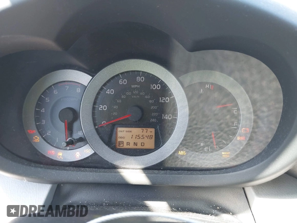 2007 Toyota RAV4 with VIN JTMZK33V076004549, listed as a IAAI auction lot 42018605 with 115,548 mi miles. Bid and sale history available at carsss.com. Image 7.