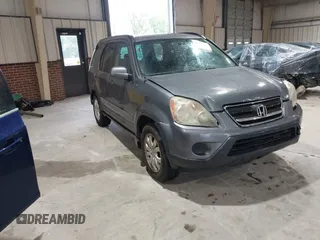 2005 Honda CR-V EX SE with VIN SHSRD78905U318760, listed as a IAAI auction lot 41971337 with 185,858 mi miles. Bid and sale history available at carsss.com. Image 1.