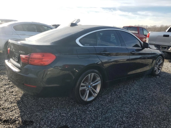 2017 BMW 4 Series 430i with VIN WBA4F7C5XHG786924, listed as a Copart auction lot 86157594 with 0 mi miles and Salvage Title. Bid and sale history available at carsss.com. Image 3.