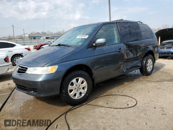 2004 Honda Odyssey EX with VIN 5FNRL18654B041597, listed as a Copart auction lot 48988895 with 294,726 mi miles and Non Repairable. Bid and sale history available at DreamBid. Image 1.