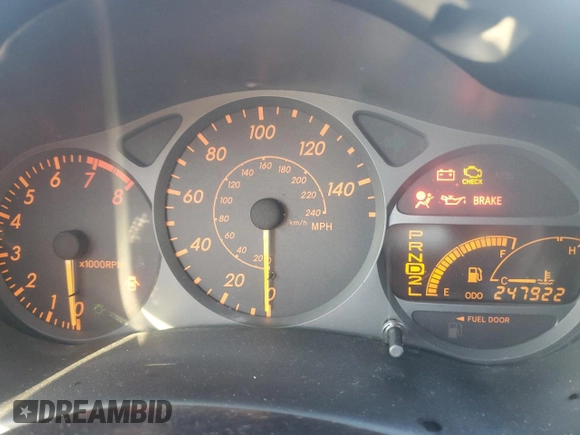 2003 Toyota Celica GT with VIN JTDDR32T930154307, listed as a Copart auction lot 87511455 with 247,922 mi miles and Salvage Title. Bid and sale history available at carsss.com. Image 9.