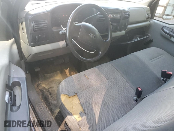 2006 Ford F-250 XL with VIN 1FDSX20546ED86165, listed as a Copart auction lot 53233755 with 241,657 mi miles and Salvage title. Bid and sale history available at DreamBid. Image 8.