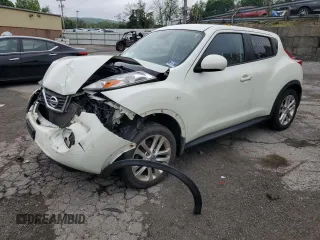 2012 Nissan Juke SL z VIN JN8AF5MV9CT106413, wystawiony jako Copart lot #57227725 z przebiegiem 107 133 mil mil oraz Szkoda całkowita • Salvage title. Historia ofert i sprzedaży dostępna na DreamBid. Obrazek 1.