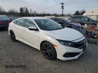 2021 Honda Civic Sport with VIN 2HGFC2F82MH540110, listed as a Copart auction lot 48857355 with 65,638 mi miles and Salvage Title. Bid and sale history available at DreamBid. Image 4.