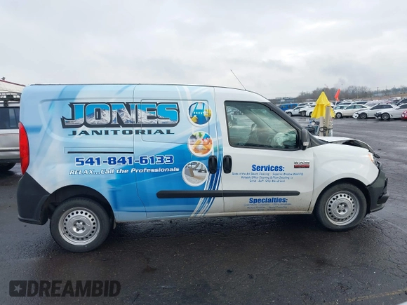 2021 Ram ProMaster City Cargo Tradesman with VIN ZFBHRFAB2M6T43801, listed as a IAAI auction lot 41312105 with 44,022 mi miles and . Bid and sale history available at DreamBid. Image 13.