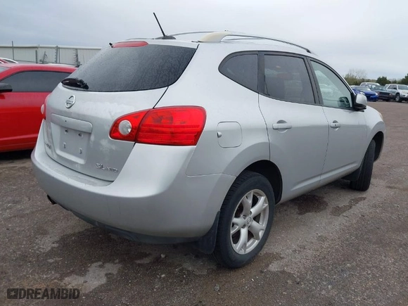2008 Nissan Rogue S with VIN JN8AS58V78W406172, listed as a IAAI auction lot 41960177 with 168820 miles. Bid and sale history available at carsss.com. Image 4.