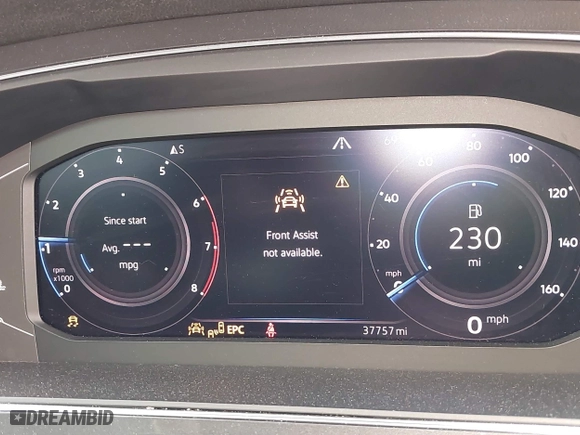 2020 Volkswagen Tiguan SEL Premium R-Line with VIN 3VV4B7AX2LM150484, listed as a IAAI auction lot 40675784 with 37,757 mi miles. Bid and sale history available at carsss.com. Image 7.