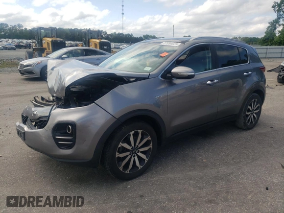 2017 Kia Sportage EX with VIN KNDPNCAC5H7185272, listed as a Copart auction lot 57996925 with 136,836 mi miles and Salvage title. Bid and sale history available at DreamBid. Image 1.