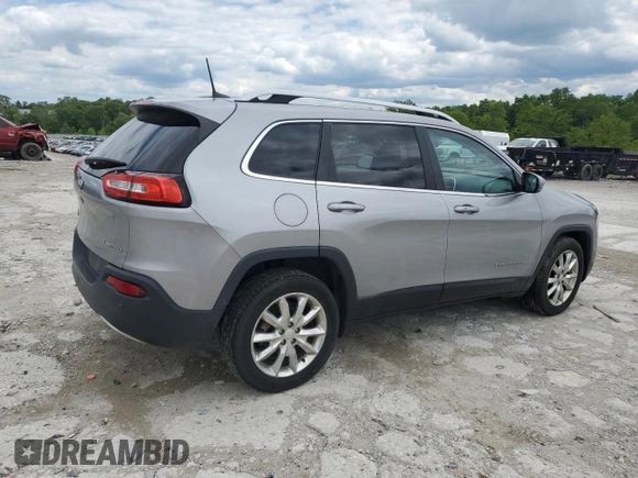 2017 Jeep Cherokee Limited с VIN 1C4PJLDB0HW619554, выставлен на аукционе Copart как лот 58016145 с пробегом Не указан миль и Списание • Salvage title. История ставок и продаж доступна на DreamBid. Изображение 3.