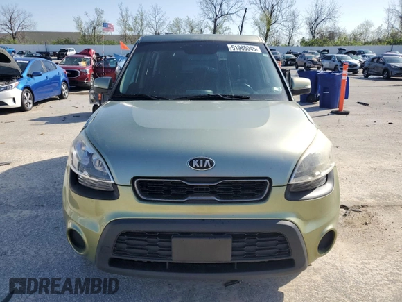 2013 Kia Soul + with VIN KNDJT2A6XD7531889, listed as a Copart auction lot 51980045 with 174,592 mi miles and Salvage Title. Bid and sale history available at DreamBid. Image 5.