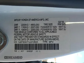 2018 Acura RDX w/Advance Pkg with VIN 5J8TB3H71JL012623, listed as a Copart auction lot 88931615 with 106,632 mi miles and Salvage Title. Bid and sale history available at carsss.com. Image 13.