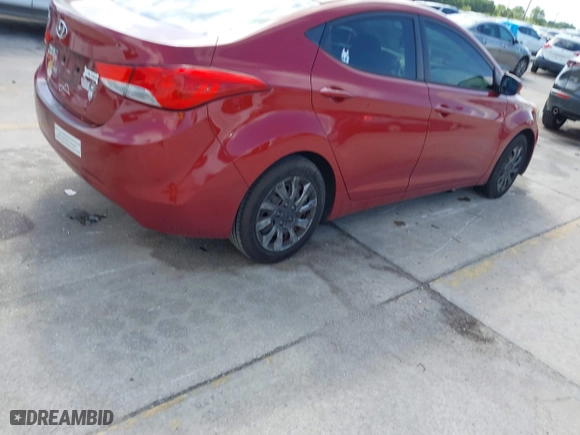 2012 Hyundai Elantra GLS with VIN KMHDH4AE8CU466814, listed as a IAAI auction lot 41933252 with 134,640 mi miles. Bid and sale history available at carsss.com. Image 4.