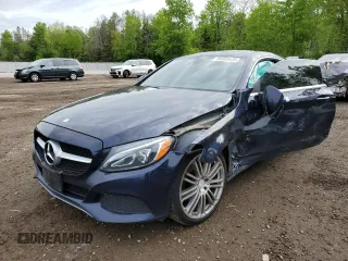 2017 Mercedes-Benz C 300 with VIN WDDWJ4KB0HF413645, listed as a Copart auction lot 58805635 with 128,052 mi miles and Salvage title. Bid and sale history available at DreamBid. Image 1.
