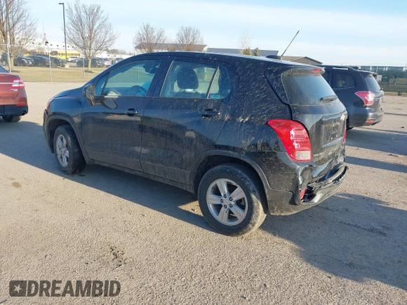 2020 Chevrolet Trax LS with VIN KL7CJNSB8LB092115, listed as a IAAI auction lot 41772466 with 40,933 mi miles. Bid and sale history available at carsss.com. Image 3.
