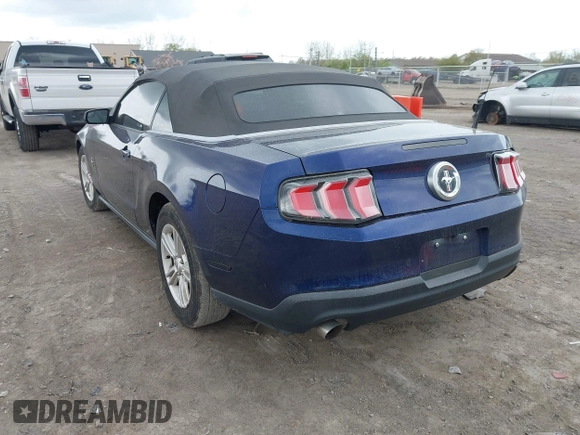 2012 Ford Mustang V6 with VIN 1ZVBP8EM7C5276470, listed as a IAAI auction lot 42112212 with 142,899 mi miles and . Bid and sale history available at carsss.com. Image 3.