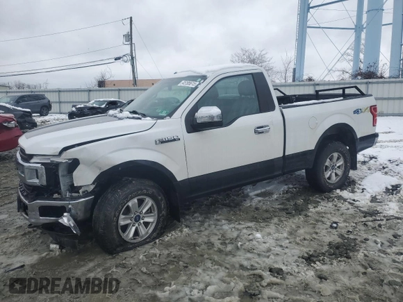 2018 Ford F-150 XL with VIN 1FTMF1EB9JFE54679, listed as a Copart auction lot 45195615 with 119,117 mi miles and Salvage title. Bid and sale history available at DreamBid. Image 1.