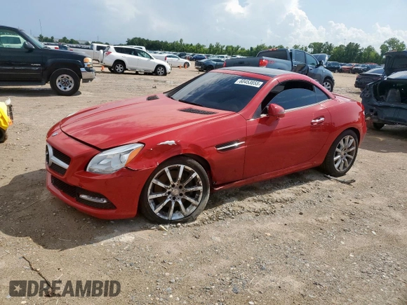 2016 Mercedes-Benz SLK 300 with VIN WDDPK3JA8GF115508, listed as a Copart auction lot 60453855 with 48,929 mi miles and Salvage title. Bid and sale history available at DreamBid. Image 1.