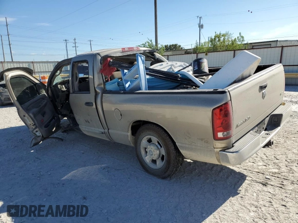 2005 Dodge Ram 2500 SLT with VIN 3D7KR28C45G727708, listed as a Copart auction lot 69037894 with 0 mi miles and Salvage Title. Bid and sale history available at carsss.com. Image 2.